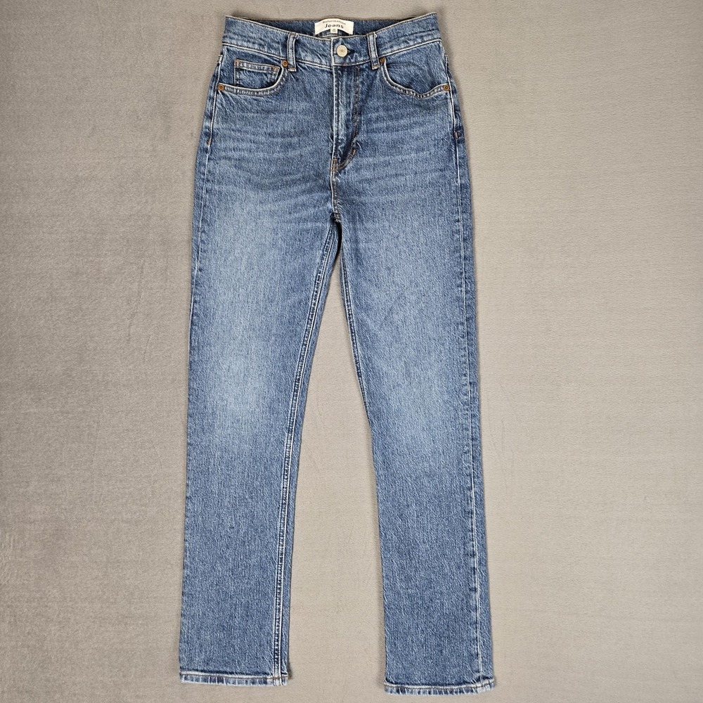 Reformation Denim Jeans Womens 25 Liza High Rise Straight Leg Medium Wash Laguna